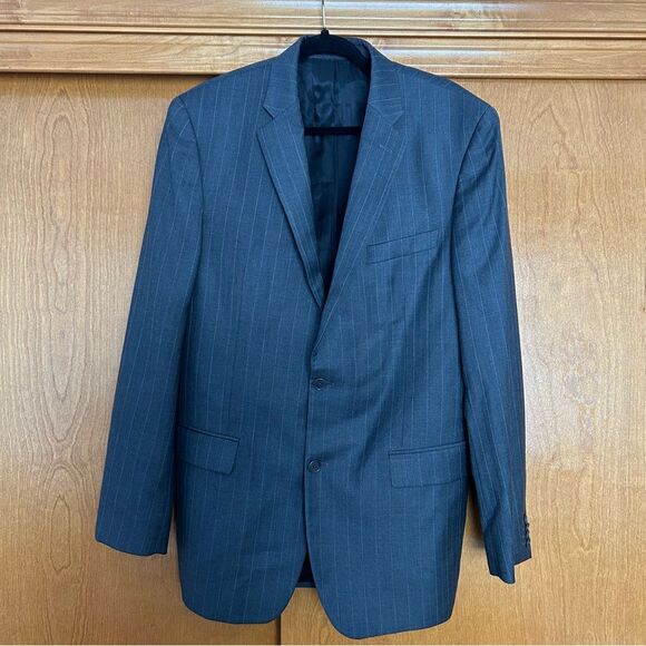 John Varvatos Premium Tailored Delancy Charcoal Blazer Size 42 Long